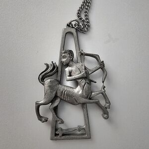 Vintage Sagittarius Pendant
